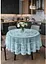 Скатертина Cotton 160 см блакитна кругла TC303376233 - мініатюра 1