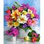 Картина Алмазна мозаїка 40 * 50 см зі стразами на підрамнику Завжди прекрасні Квіти алмазна мозаїка - мініатюра 1