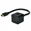 Кабель мультимедійний HDMI F to 2xHDMI M Digitus (AK-330400-002-S) - мініатюра 1