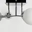 Современная люстра в хроме на 6 белых плафонов Line.F 2693/6 (new) CH+WT - миниатюра 3