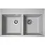 Гранітна кухонна мийка Romzha Valuri 78-2D Seda (601) з двома чашами - мініатюра 1