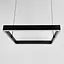 Черная люстра с подвесным квадратом 60 см Ст. MJ 223-600 BK Line F - миниатюра 4