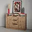 Комод в гостиную MebelStar 1200 Лилу 121x40x89 см Дуб тахо (MBS-1337) - миниатюра 1
