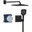 Душова система прихованого монтажу Grohe Grohtherm Smartcontrol з Rainshower 310 Mono Cube 34865KF0, Чорний матовий - мініатюра 1