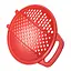 Терка пластмассовая круглая для детского питания и картофеля 24 см, Kitchette Красный 83845 - миниатюра 5