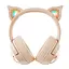 Навушники Onikuma Cat Ear Bluetooth Wireless Gaming Headset B5, BT5.3, AUX, 1000mAh, Type-C, 55H, RGB, ivory - мініатюра 2