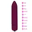 Водонепроницаемый виброшар с 10 уровнями скорости 9,3 см, бордовый, K112-11 - миниатюра 2