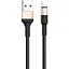 Кабель Hoco X26 Xpress Lightning 1m black gold - мініатюра 1