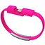 Кабель-браслет iPhone 5/5S/6/6+/iPad рожевий RTL - мініатюра 1