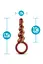 Анальна пробка Anal Adventures Matrix Spiral Loop Plug 13.3 см (жовтогарячий) - мініатюра 3