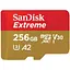 SanDisk Карта пам'яті microSD 256GB C10 UHS-I U3 R170/W80MB/s Extreme V30 - мініатюра 1