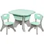 Детский столик с двумя стульями Bambi NEW TABLE-5 бежево-мятный - миниатюра 1