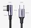 Кабель кутовий Ugreen US255 Type-C - Type-C 2 м чорний - мініатюра 3