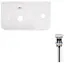 Умивальник Qtap Tern підвісний прямокутний права 450x260x155 мм White + донний клапан PU02O, Білий - мініатюра 1