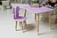 Детский прямоугольный столик со стульчиком Бабочка (Фиолетовый) - миниатюра 6