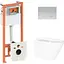 Набір Q-tap Nest 4 в 1 підвісний унітаз Swan Ultra Quiet 520x360x320 + комплект інсталяції QT16335180W48191 - мініатюра 1
