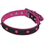 Нашийник для собак Croci Fluo Jeans екошкіра/джинс (рожевий) 26-40 см - мініатюра 1