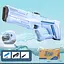 Водяний акумуляторний автомат Space Model Water Gun 9002A (750ml) with lithium battery Light Blue - мініатюра 2