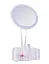 Косметичне настільне кругле дзеркало Cosmetic Mirror HH098 26 LED на підставці з підсвіткою біле - мініатюра 2