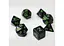 Набор кубиков Opaque 7 Dice Set - Black (w-green) , 7 шт. (g7dopaq01) - миниатюра 3
