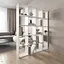 Книжная полка стеллаж Vays M-3 Белый на 20 ячеек ЛДСП 143x29x178 см для дома офиса детской или гостиной - миниатюра 1