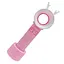 Вентилятор ручной портативный 301AB, с подставкой Розовый - миниатюра 1