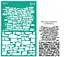 Трафарет багаторазовий самоклеючий №1803 Фоновий 13×20см Текстури Rosa Talent - мініатюра 1