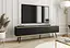 Тумба під телевізор Perfect Home Оро / Oro 3-дверна з чорними ніжками RTV175 Чорний (PFH-091339) - мініатюра 1