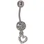 Срібна сережка для пірсингу пупка Umax. 7034U - мініатюра 1