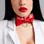 Чокер с игривым бантом, Красный K0593-2 - миниатюра 2