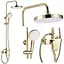 Душова система Rea Bloom gold white з виливом REA-P9529, Золотий - мініатюра 2