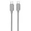 Дата кабель Hoco X113 Beneficio Type-C to Type-C 60W (1m) Gray - миниатюра 1