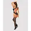 Ажурный бодистокинг с отверстиями Obsessive Bodystocking G327 Black S/M/L, черный - миниатюра 4