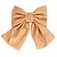 Дитяча зачіпка-бант 0901-191-12 еко-шкіра, карамельний - мініатюра 1