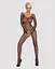 Сітчастий бодістокінг з довгим рукавом Obsessive Bodystocking N109 black чорний комбінезон S/M/L - мініатюра 2