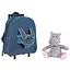 Дитячий рюкзак на колесах Perletti Toys Holly Hippo з м'якою іграшкою (P13074) - мініатюра 3