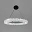 Подвесная люстра с пластинами в виде прозрачных льдин Ø 60 см Line F | Ст. MJ371-600 BK - миниатюра 6