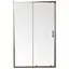 Дверь в нишу Mixxus Premium Diverse SD01-140x185-TR хром прозрачное стекло 5 мм MI6874, универсальная, прозрачная, хром - миниатюра 1