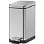 Відро для сміття Koer TC-010206-02 з плавним закриттям прямокутне 6 л нержавійка (KR5594)  - мініатюра 1