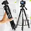 Штатив тренога NeePho NP-8820 не съемная площадка + держатель + чехол (56-150см) Черный - миниатюра 4