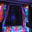 Гірлянда штора Водоспад 3х2 м 400 LED (прозорий шнур, з перехідником) Мульти світло - мініатюра 4