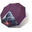 Кольорова парасолька-автомат з атласним сегментом для жінок 464 Фіолетовий - мініатюра 1