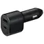 Зарядний пристрій Samsung автомобільний Super Fast Dual Charger Black (EP-L5300XBE) - мініатюра 1