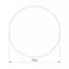 Дзеркало RJ кругле з підсвічуванням 70 см хром RJMI000-2570/02, Хром - мініатюра 3