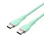 Кабель Vention USB 2.0 C Male to C Male 5A Cable 2 м зелений Silicone Type (TAWGH) - мініатюра 2