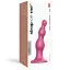 Насадка для страпону Strap-On-Me Dildo Plug Beads Framboise Metallic M - мініатюра 6