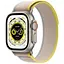 Смарт-часы Apple Watch Ultra GPS + Cellular 49 mm Titanium Case with Yellow/Beige Trail Loop-M/L (MQF23/MQFU3) - миниатюра 1