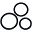 Набор эрекционных колец You2Toys Cock Ring Set 3 шт. черный - миниатюра 1