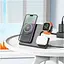 Беспроводная зарядка Hoco CQ1 3в1 для iPhone, iWatch/Airpods на 5-15W черная - миниатюра 2