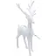 Украшение декоративное Chomik Олень пластик белый 9x15 см (BAI5928) - миниатюра 2